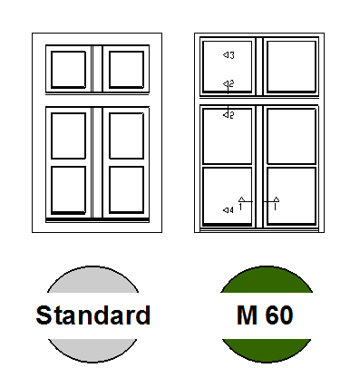 Vergleich M60 Fenster Vergleich M60 Fenster